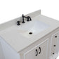 37 in. Single Sink Vanity in Weathered Neutral with Engineered Quartz Top