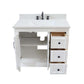 37 in. Single Sink Vanity in Weathered Neutral with Engineered Quartz Top