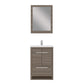 Sortino 24 Inch Modern Bathroom Vanity, Gray