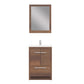 Sortino 24 Inch Modern Bathroom Vanity, Rosewood