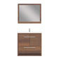 Sortino 36 Inch Modern Bathroom Vanity, Rosewood