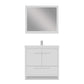 Sortino 36 Inch Modern Bathroom Vanity, White