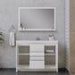 Sortino 48 Inch Modern Bathroom Vanity, White