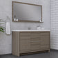 Sortino 60 Inch Single Modern Bathroom Vanity, Gray