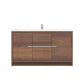 Sortino 60 Inch Single Modern Bathroom Vanity, Rosewood