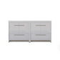 Sortino 72 Inch Double Modern Bathroom Vanity, White