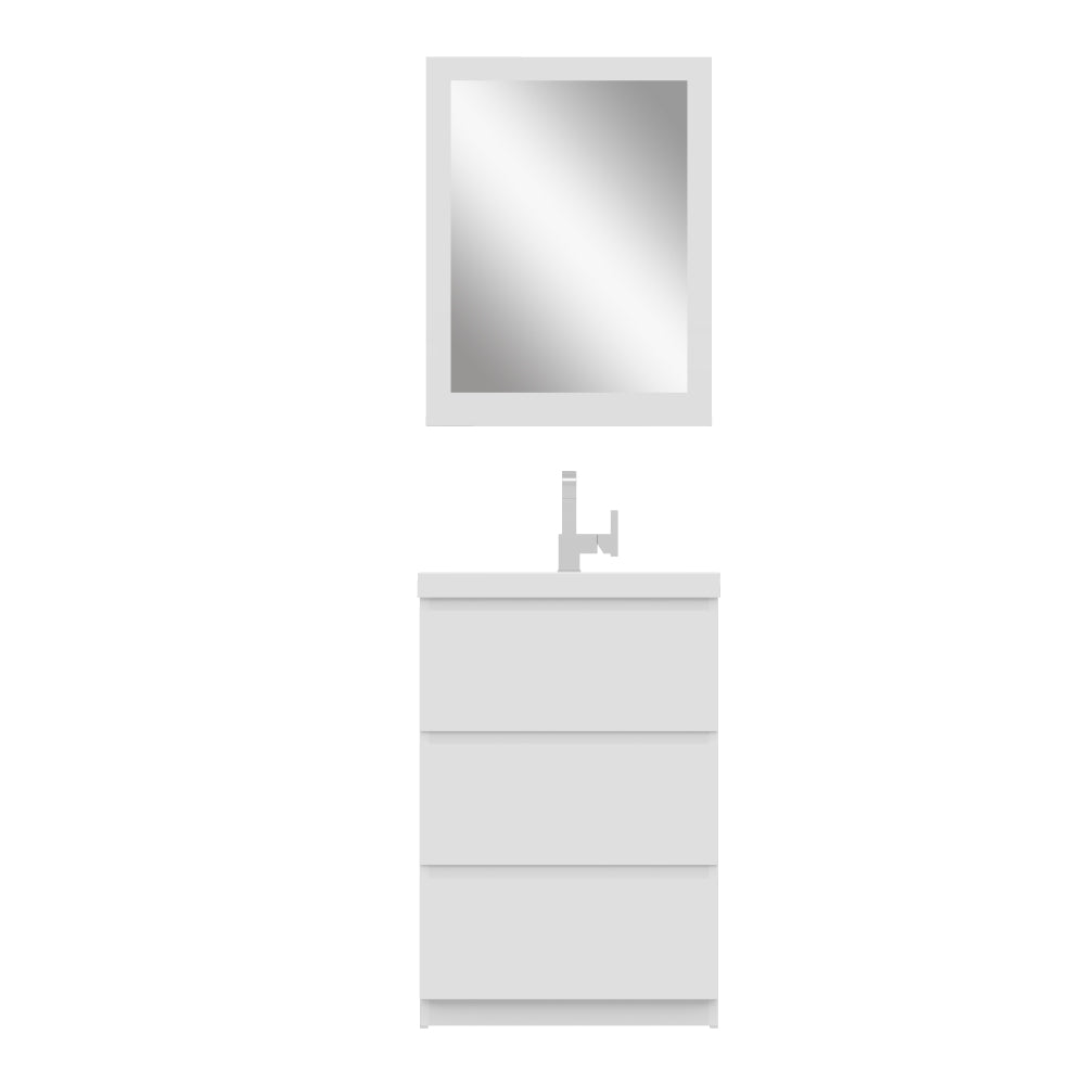 Paterno 24 inch Modern Bathroom Vanity, White