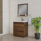 Paterno 30 inch Modern Bathroom Vanity, Rosewood