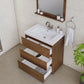 Paterno 30 inch Modern Bathroom Vanity, Rosewood