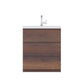 Paterno 30 inch Modern Bathroom Vanity, Rosewood