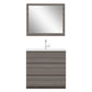 Paterno 36 inch Modern Bathroom Vanity, Gray