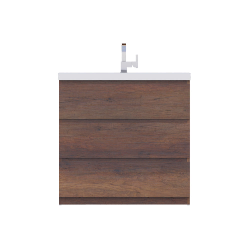 Paterno 36 inch Modern Bathroom Vanity, Rosewood