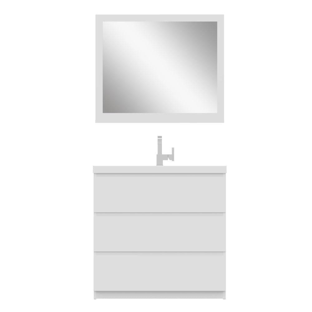 Paterno 36 inch Modern Bathroom Vanity, White