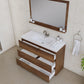 Paterno 48 inch Modern Bathroom Vanity, Rosewood