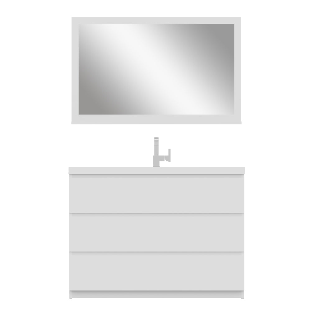 Paterno 48 inch Modern Bathroom Vanity, White