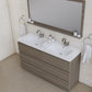 Paterno 60 inch Double Bathroom Vanity, Gray