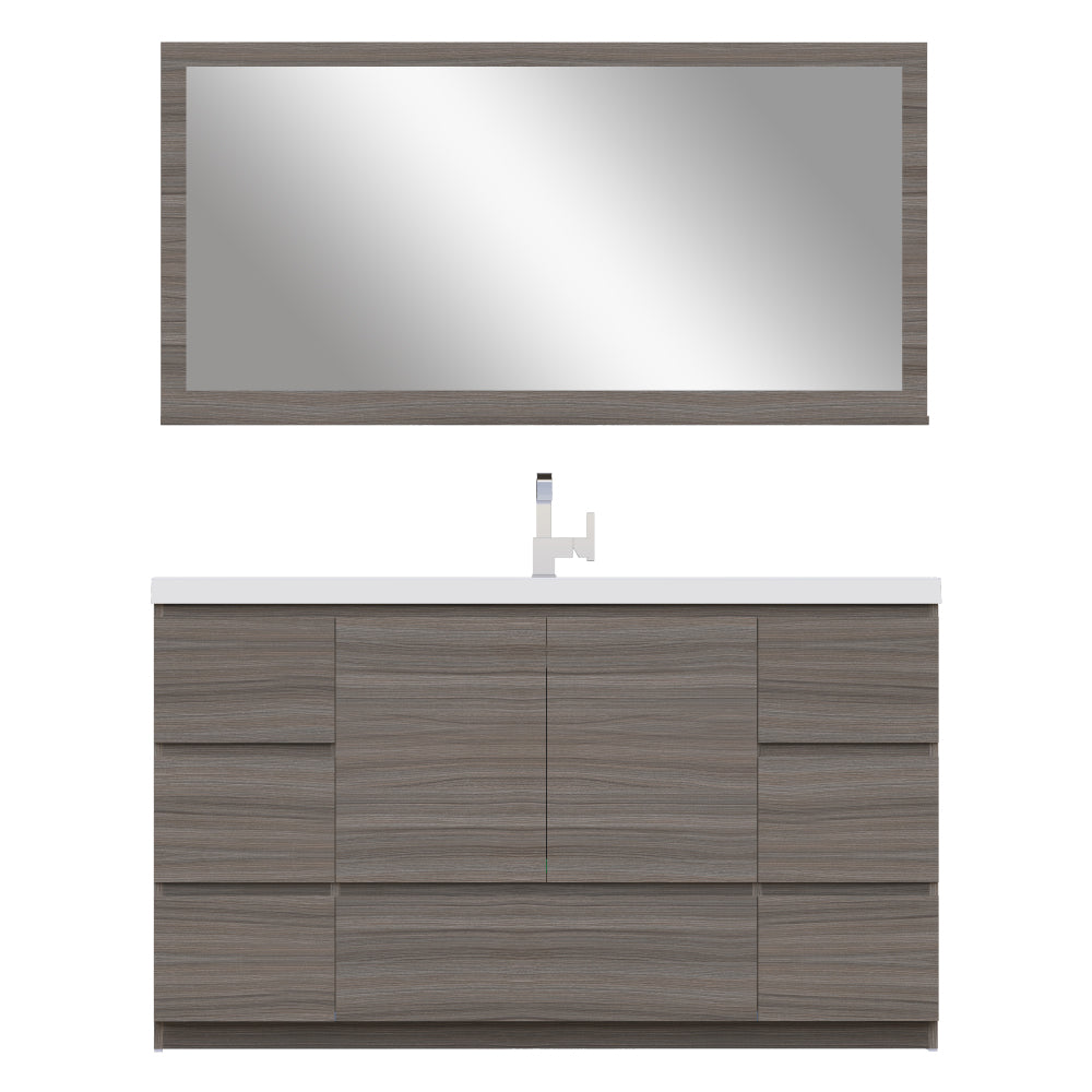 Paterno 60 inch Single Bathroom Vanity, Gray