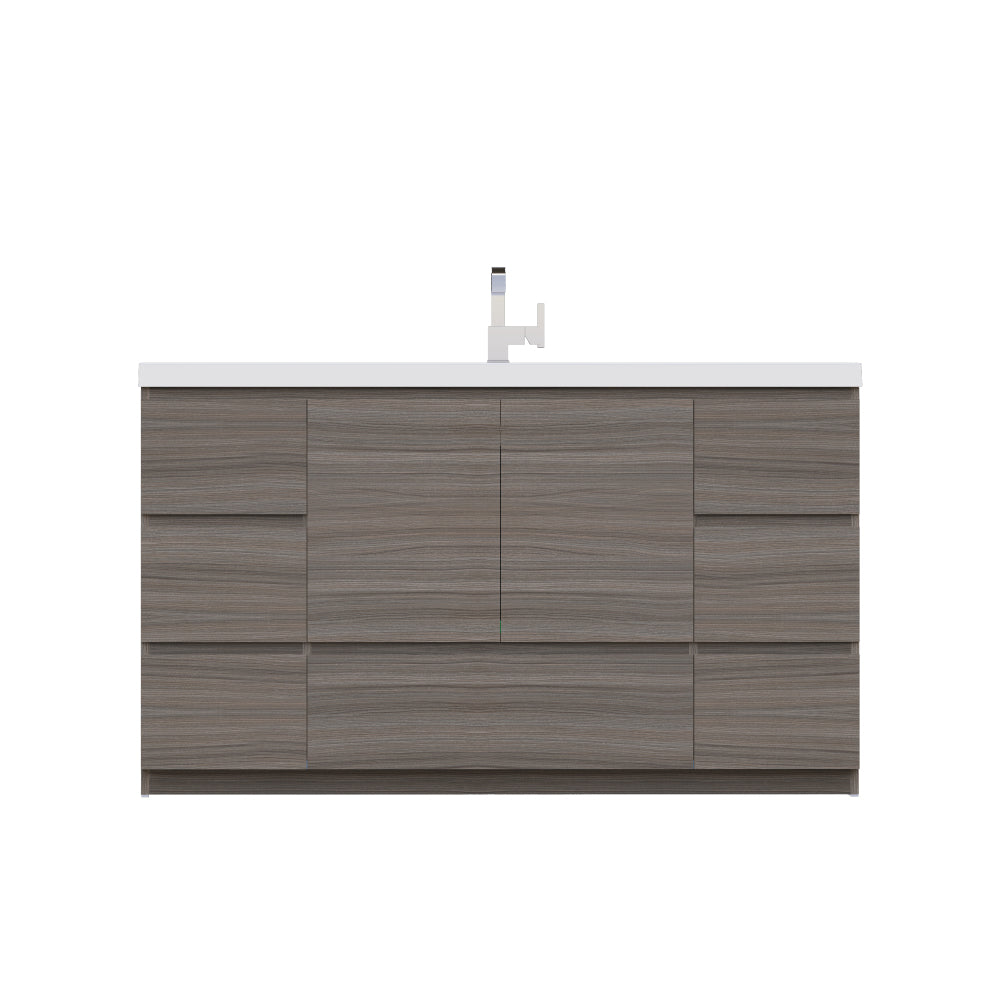 Paterno 60 inch Single Bathroom Vanity, Gray