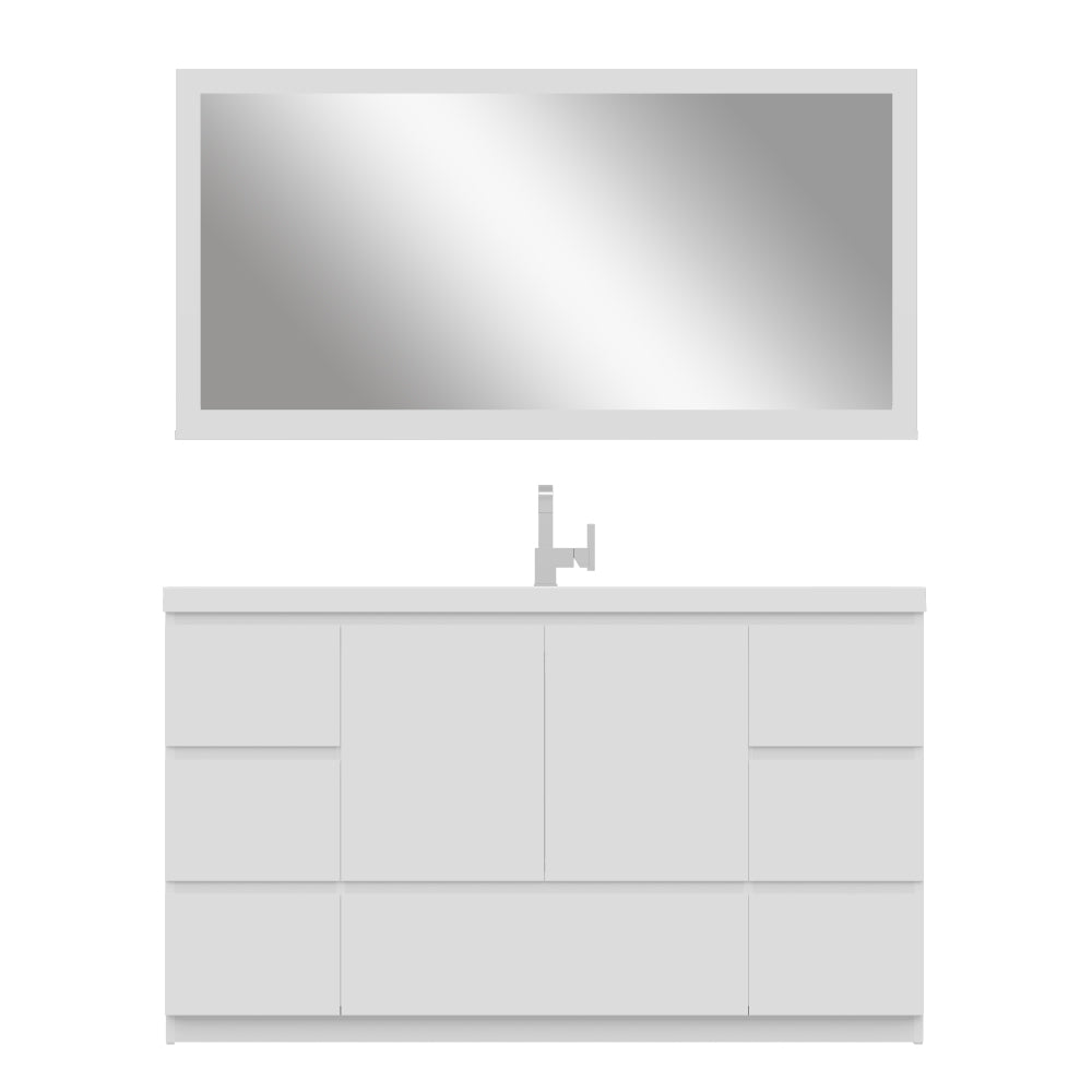 Paterno 60 inch Single Bathroom Vanity, White