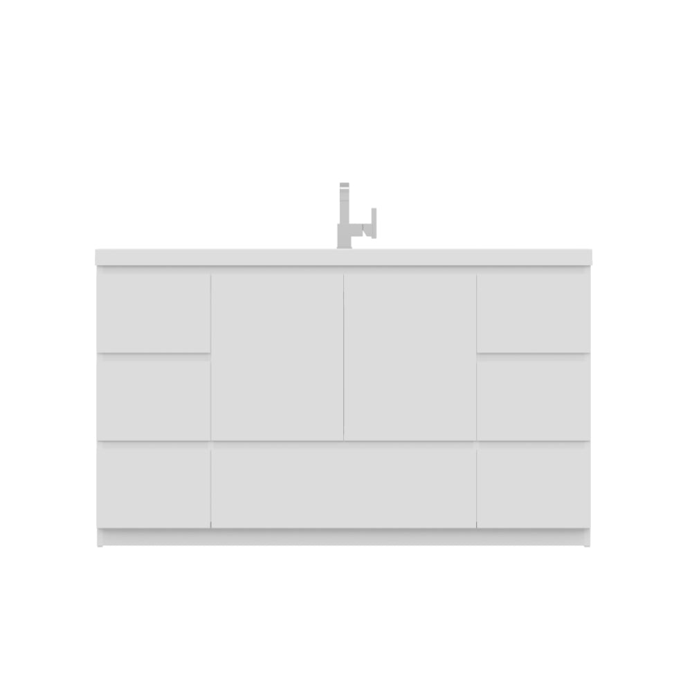 Paterno 60 inch Single Bathroom Vanity, White