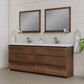 Paterno 84 inch Double Bathroom Freestanding Vanity, Rosewood