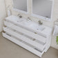 Paterno 84 inch Double Bathroom Vanity, White