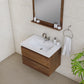 Paterno 30 inch Wall Mounted Bathroom Vanity, Rosewood