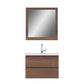 Paterno 30 inch Wall Mounted Bathroom Vanity, Rosewood