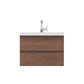 Paterno 30 inch Wall Mounted Bathroom Vanity, Rosewood