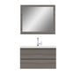 Paterno 36 inch Wall Mounted Bathroom Vanity, Gray