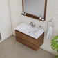 Paterno 36 inch Wall Mounted Bathroom Vanity, Rosewood