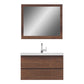 Paterno 36 inch Wall Mounted Bathroom Vanity, Rosewood