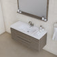 Paterno 48 inch Wall Mounted Bathroom Vanity, Gray