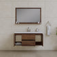 Paterno 48 inch Wall Mounted Bathroom Vanity, Rosewood