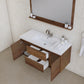 Paterno 48 inch Wall Mounted Bathroom Vanity, Rosewood