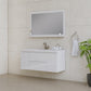 Paterno 48 inch Wall Mounted Bathroom Vanity, White