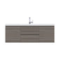 Paterno 60 inch Single Wall Mounted Bathroom Vanity, Gray