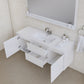 Paterno 60 inch Single Wall Mounted Bathroom Vanity, White