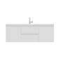 Paterno 60 inch Single Wall Mounted Bathroom Vanity, White