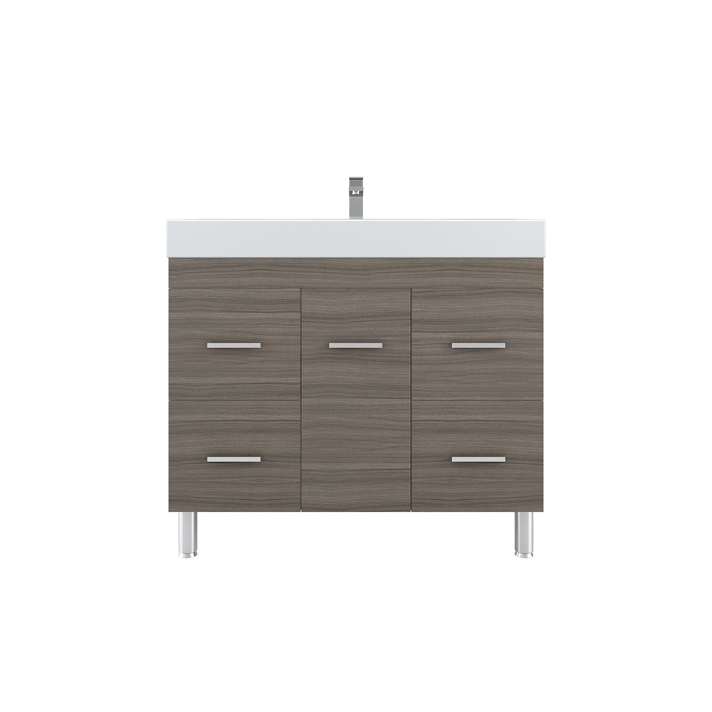 Ripley 39 inch Modern Bathroom Vanity Gray