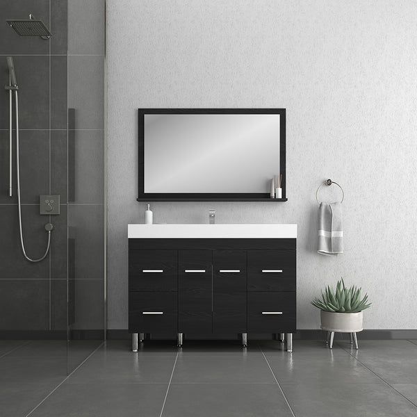 Ripley 48 inch Modern Bathroom Vanity Black