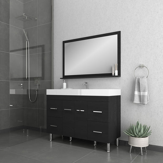 Ripley 48 inch Modern Bathroom Vanity Black