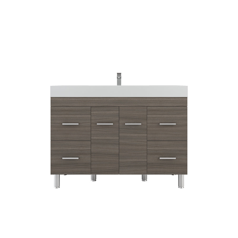 Ripley 48 inch Modern Bathroom Vanity Gray