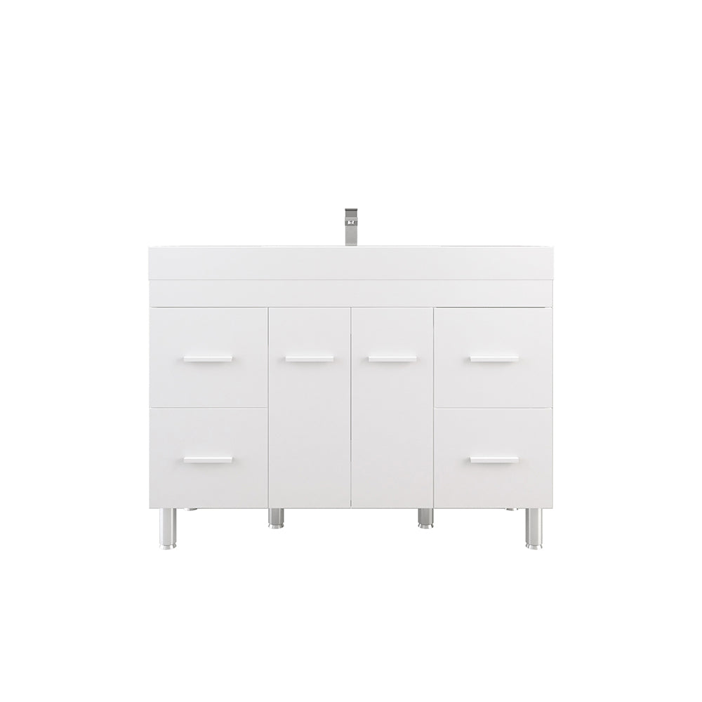 Ripley 48 inch Modern Bathroom Vanity White