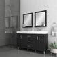 Ripley 60 inch Double Modern Bathroom Vanity Black