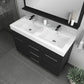 Ripley 48 inch Double Modern Bathroom Vanity Black