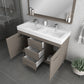 Ripley 48 inch Double Modern Bathroom Vanity Gray