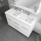 Ripley 48 inch Double Modern Bathroom Vanity White