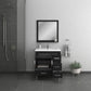 Ripley 30 inch Modern Bathroom Vanity with Drawers Black