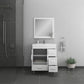 Ripley 30 inch Modern Bathroom Vanity with Drawers White